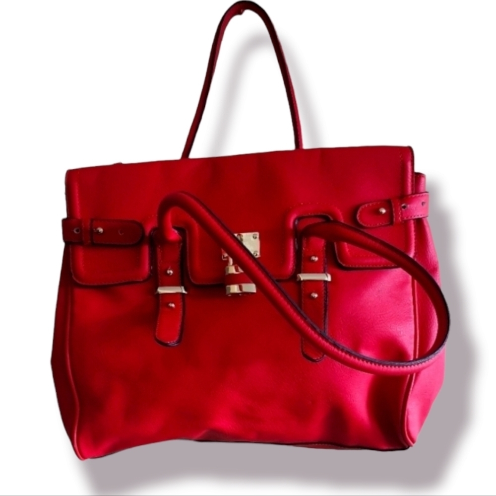 Coral Pink Color Tote bag